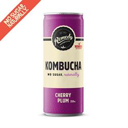 Kombucha Cherry Plum 250ml, Remedy Kombucha