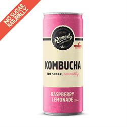 Kombucha Raspberry Lemonade 250ml, Remedy Kombucha