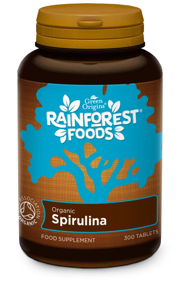 Τρόφιμα τροπικών δασών βιολογικά δισκία Spirulina 500mg 300