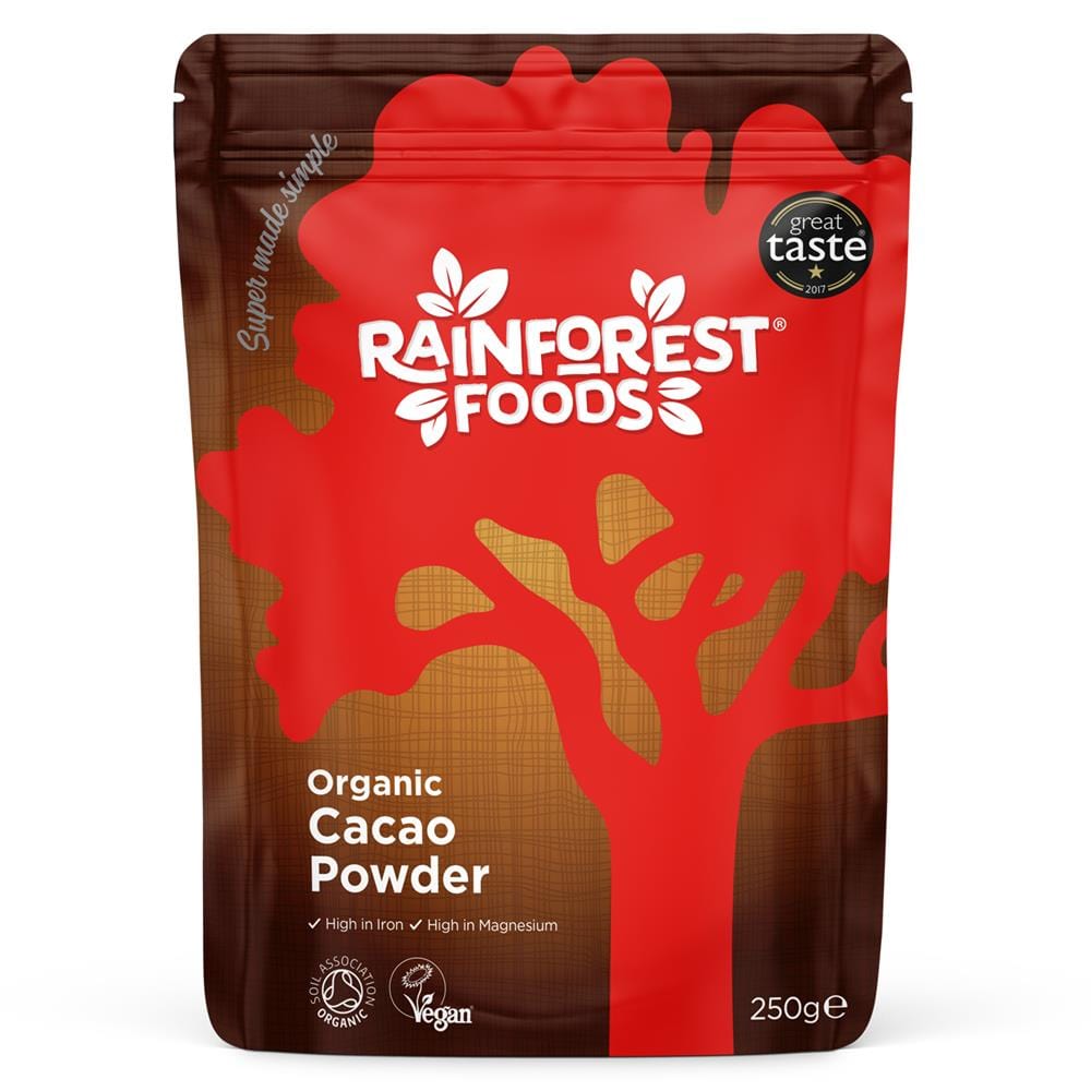 Regenwoud Foods Organic Peruaanse cacao poeder 250 g