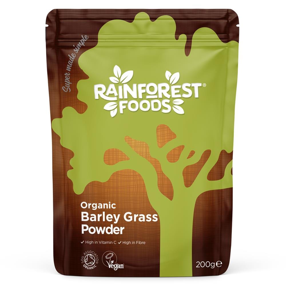 Τρόφιμα Rainforest Foods Βιολογική Νέας Ζηλανδίας Σκόνη Χόρτου Κριδίου 200g