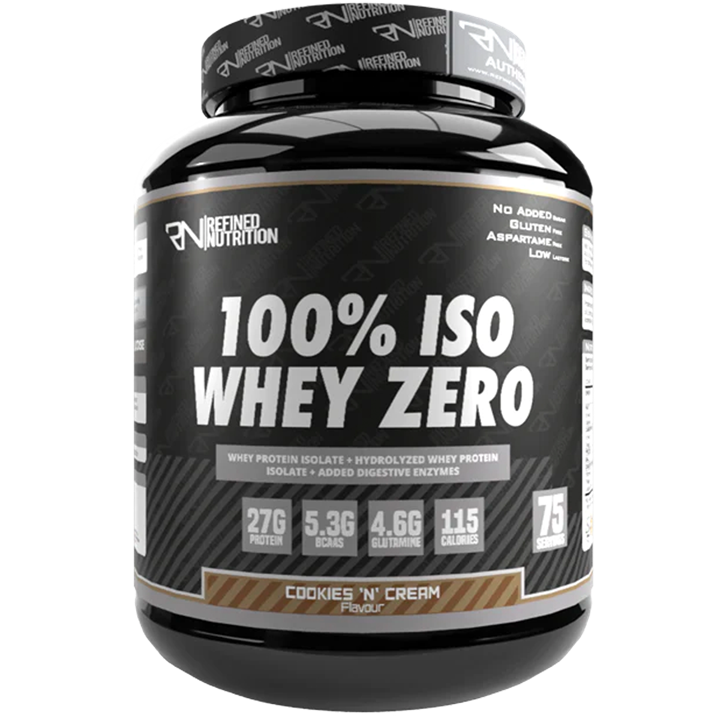 Refined Nutrition 100% Iso Whey Zero 2.27kg Cookies and Cream