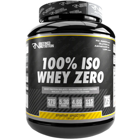 Refined Nutrition 100% Iso Whey Zero 2.27kg Banana Milkshake