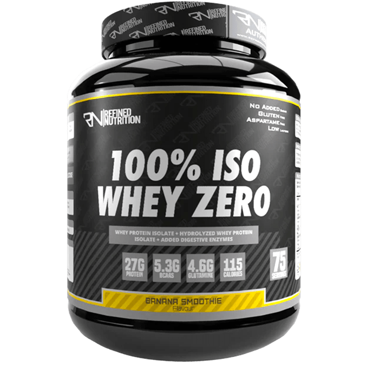 Refined Nutrition 100% Iso Whey Zero 2.27kg Banana Milkshake