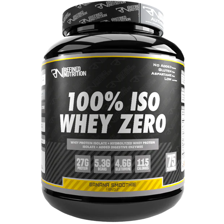 Refined Nutrition 100% Iso Whey Zero 2.27kg Banana Milkshake