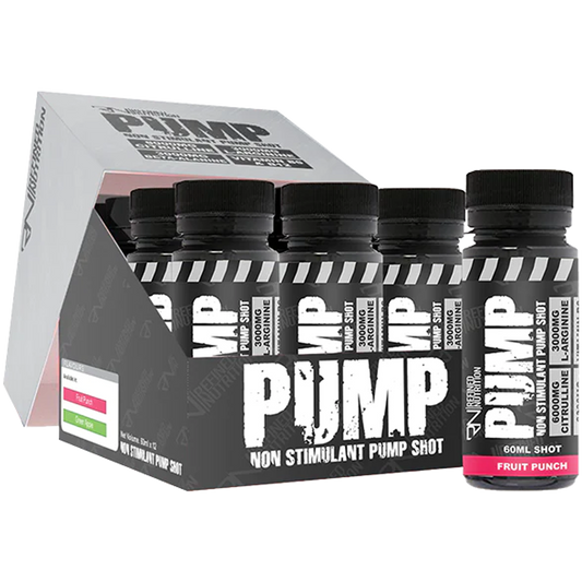 Refined Nutrition PUMP Pre-Workout Shots 12 x 60ml Fruit Punch