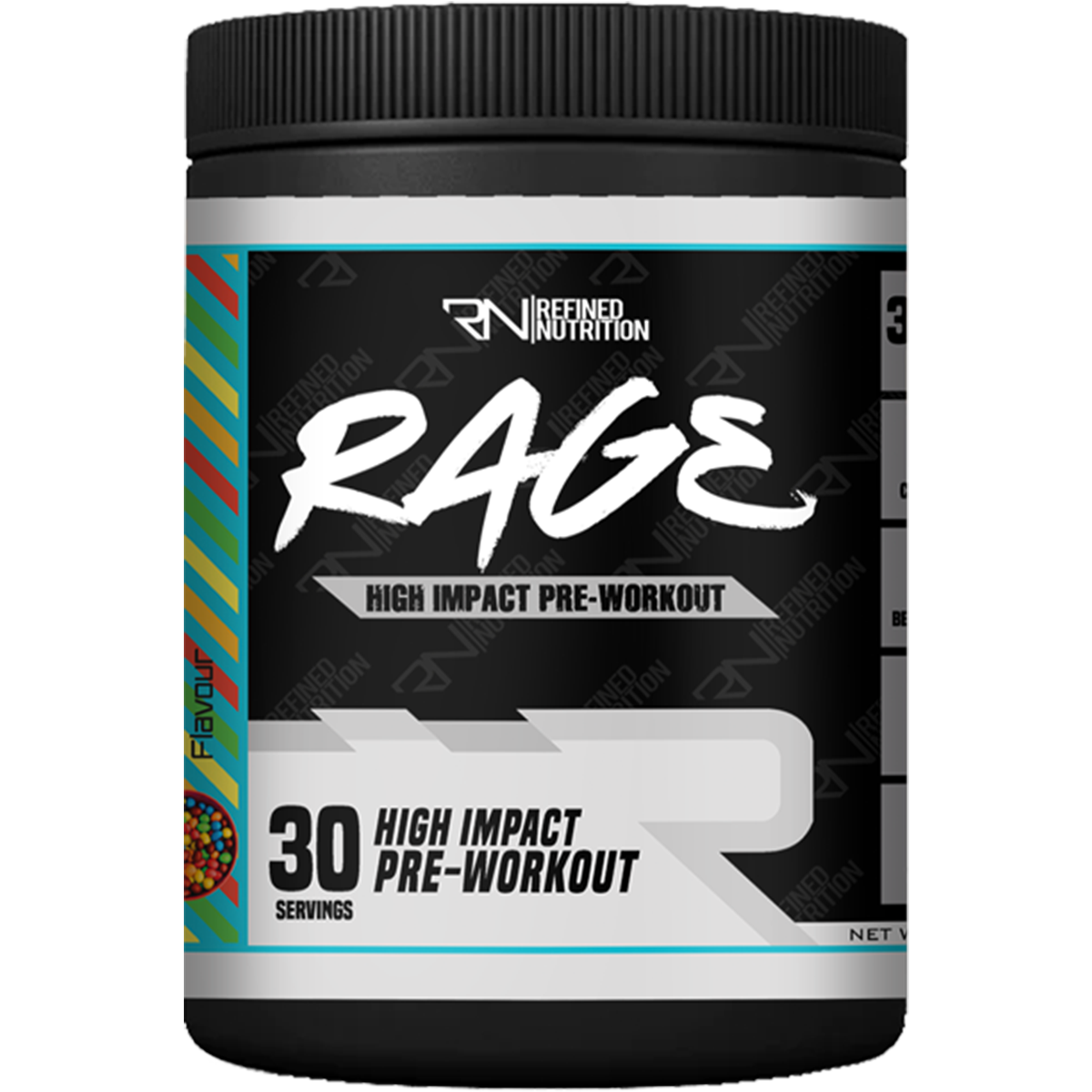 Refined Nutrition RAGE 300g Sour Rainbow Candy