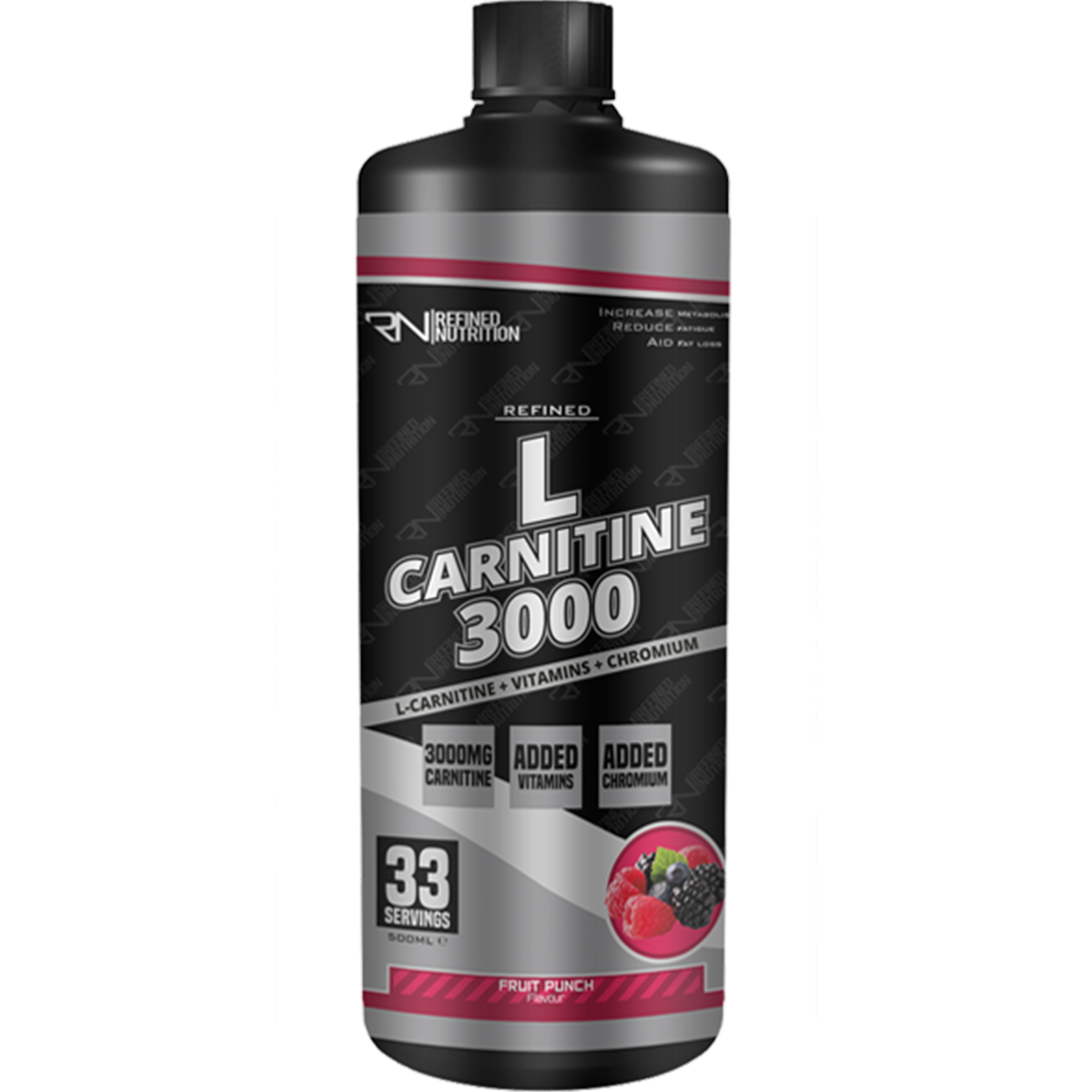 Refined Nutrition L-Carnitine 3000 500ml Fruit Punch