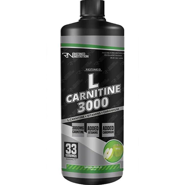 Refined Nutrition L-Carnitine 3000 500ml Green Apple