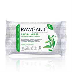 Refreshing Facial Wipes 25 Wipes, Rawganic