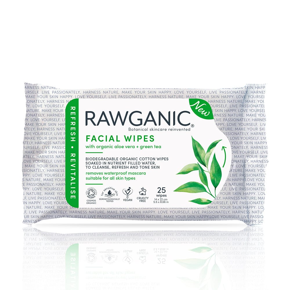 Rawganic Refreshing Facial Wipes 25 Wipes