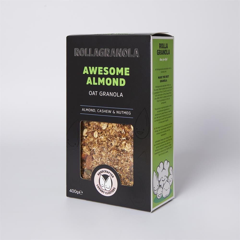 Rollagranola Awesome Almond Granola Vegan with no added sugar 400g