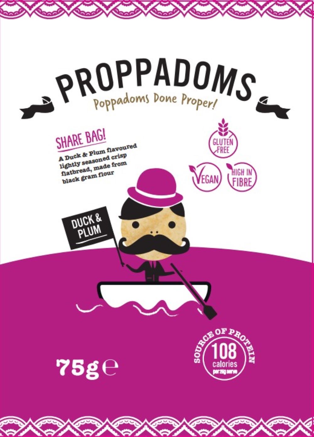 PropPadoms pīle un plūmju proppadomi 75g