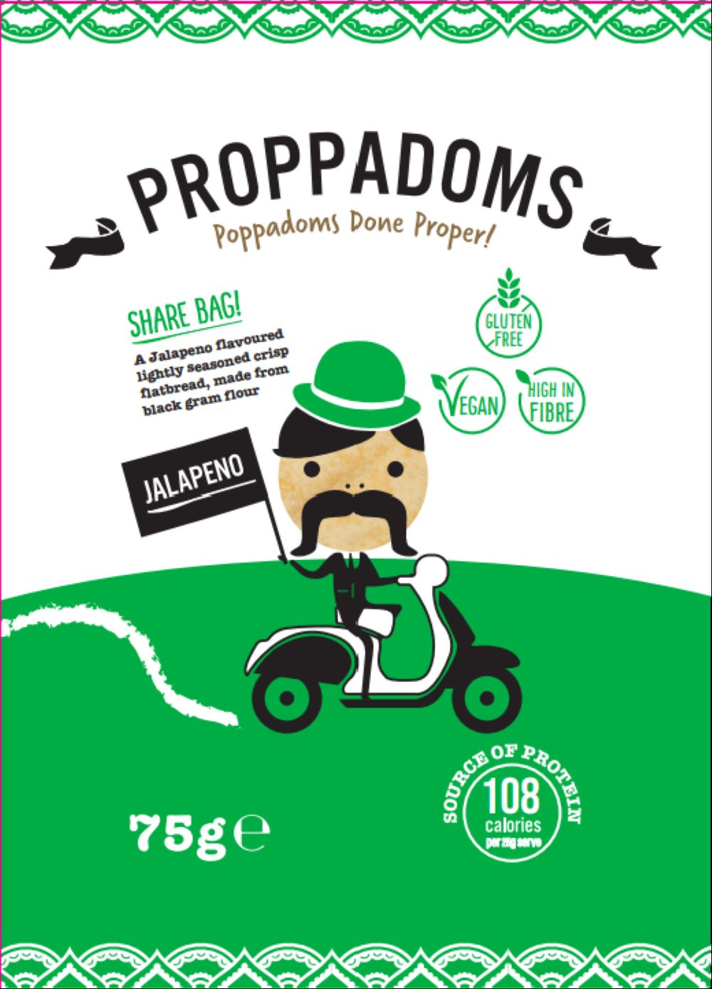 PropPadoms Jalapeno propadoms 75G