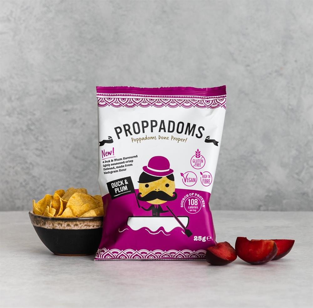 Proppadoms Duck & Plum Proppadoms 25G