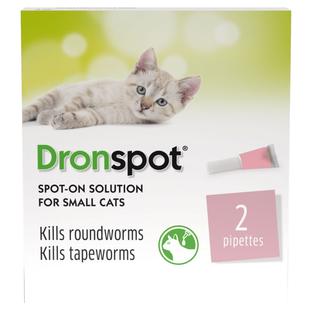 Drontal Dronspot Spot-On Solution for Small Cats Pack of 2 - welzo