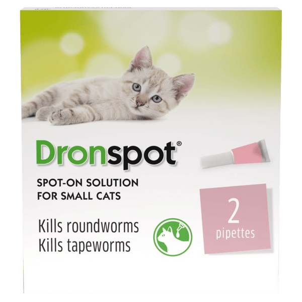 Drontal Dronspot Spot-On Solution for Small Cats Pack of 2 - welzo