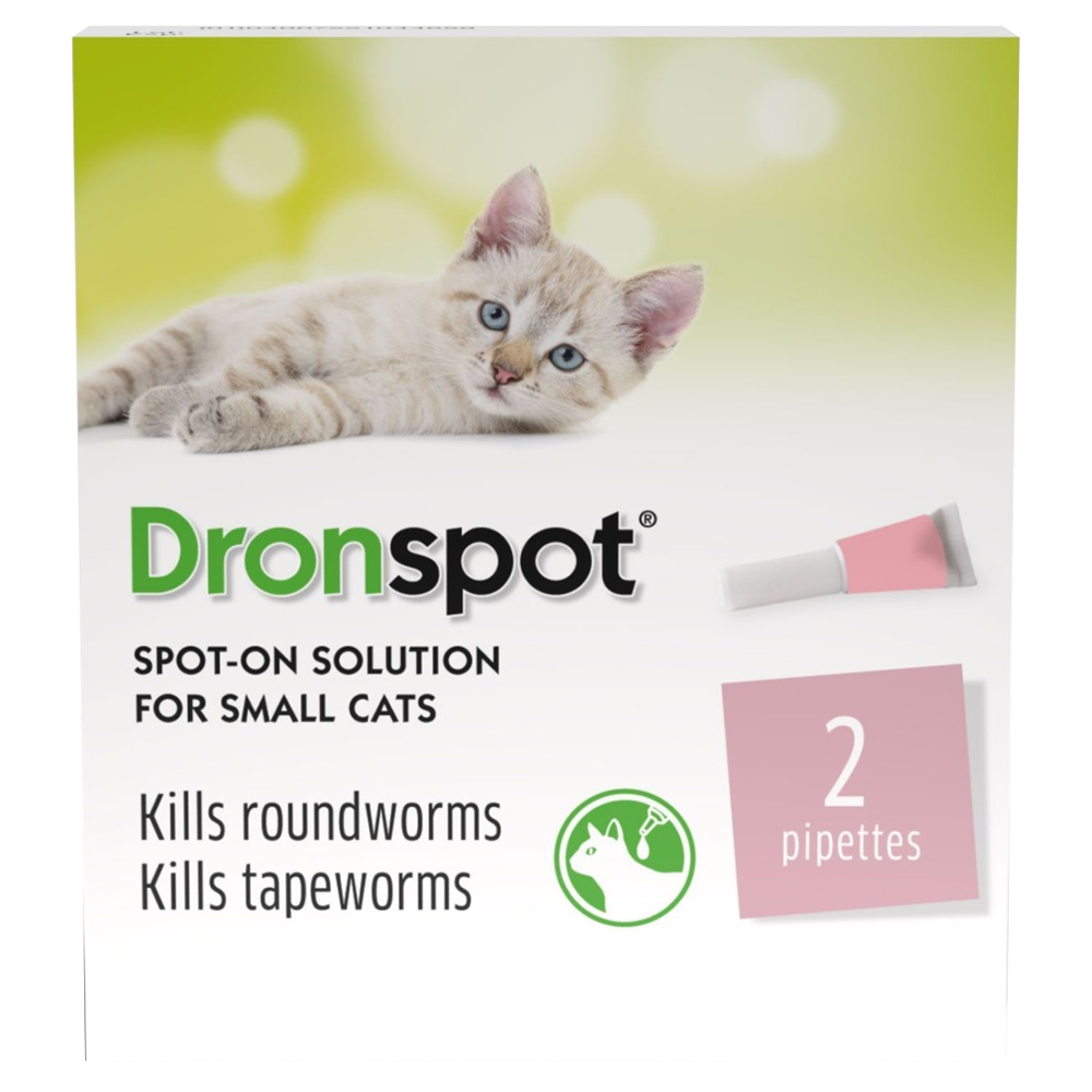 Drontal Dronspot Spot-On Solution for Small Cats Pack of 2 - welzo