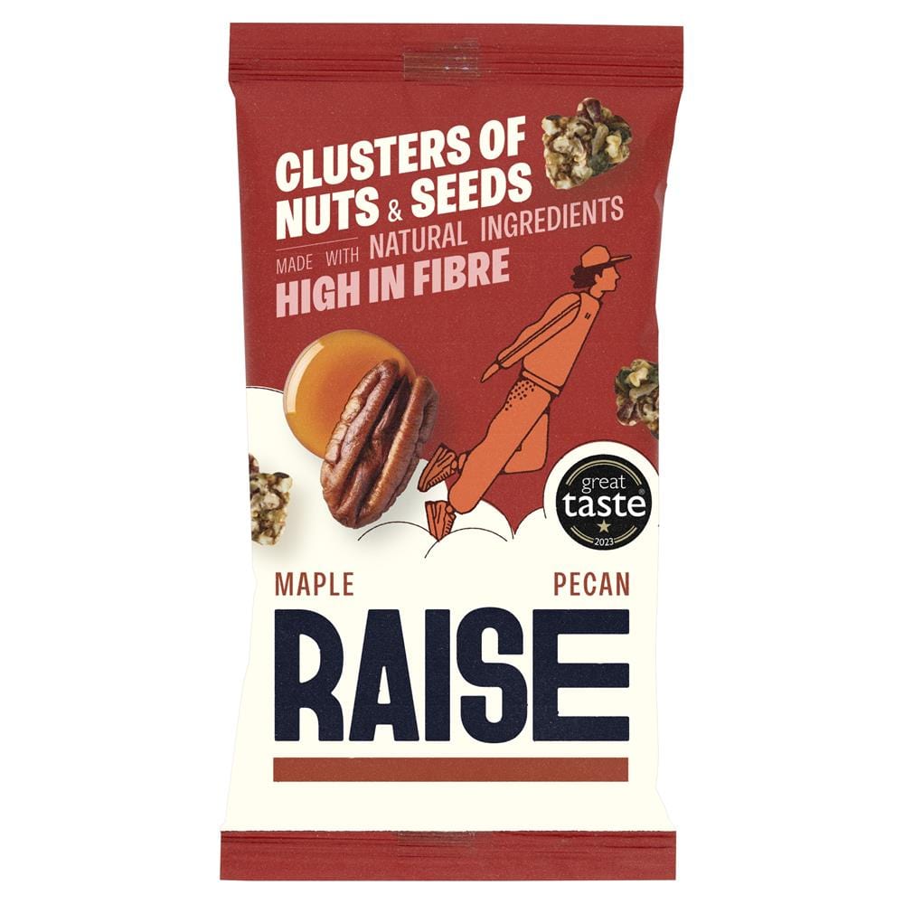 RAISE Snacks Maple Pecan Clusters of Nuts and Seeds 35g