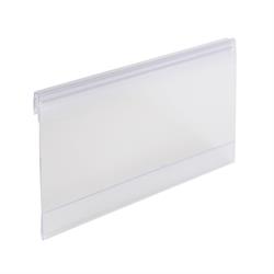 6"x3" Shelf Talker with Hinge for Scanning Rail, Retail Support