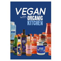 Organic Kitchen 'Go Vegan' A2 Poster, Retail Support