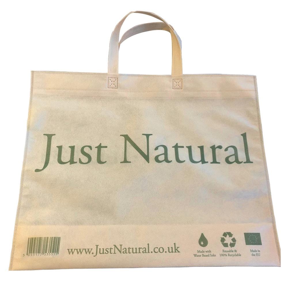 Retailondersteuning Just Natural Reuse & Recycle Bag