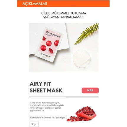 Missha Airy Fit Pomegranate Sheet Mask 19g