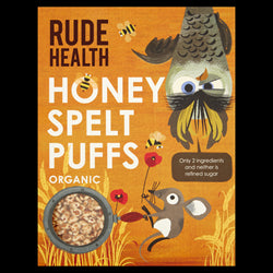 Honey Spelt Puffs 175g, Rude Health