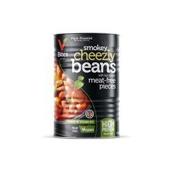 Smokey Cheezly Baked Beans & High Protein Pieces 400g, VBites