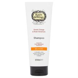 Roots & Wings Organic Sweet Orange & Rose Geranium Shampoo, Roots and Wings