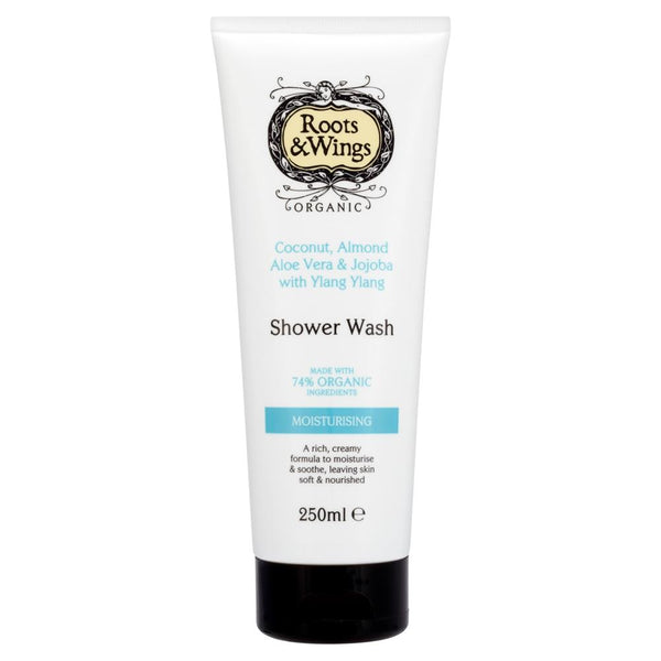 Raízes e asas Almond Aloe Vera e Ylang Ylang Shower Wash 250ml