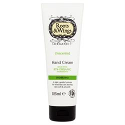 Organic Unscented Hand Cream 125ml, Roots and Wings