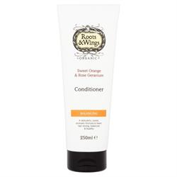 Organic Sweet Orange & Rose Geranium Conditioner 250ml, Roots and Wings