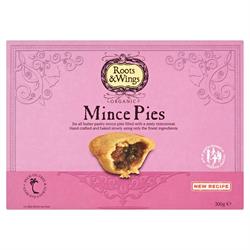 Organic Mince Pies 300g, Roots and Wings