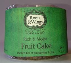 Organic Mini Rich & Moist Fruit Cake 120g, Roots and Wings