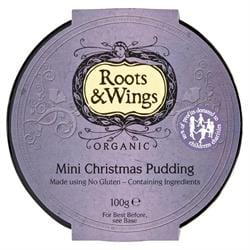 GF Mini Christmas Pudding, Roots and Wings