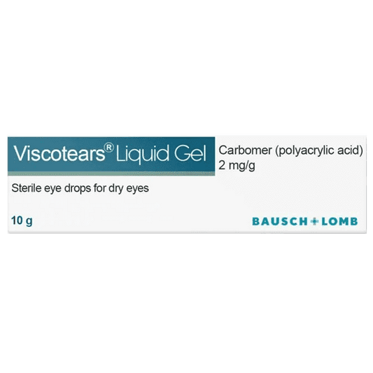 Viscotears Liquid Gel for Dry Eyes 10g Pack of 10 - welzo