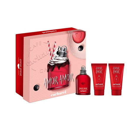 Cacharel Amor Amor Women's Eau de Parfum Gift Set 1.7 Fl Oz Spray with Body Lotion