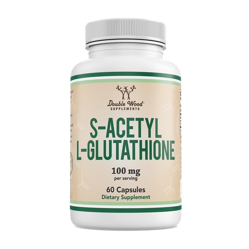 Double Wood S-Acetyl Glutathione - 60 x 100 mg capsules - Welzo