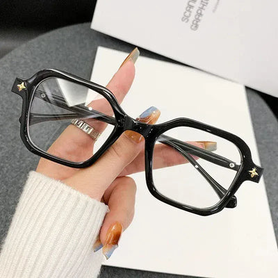 Retro Blue Light Blocking Glasses – Unisex Rectangular Frame, Anti-Eye Strain Eyewear for Computer Use