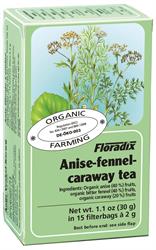 Anise Fennel & Caraway Organic Herbal Tea 15 filterbags, Floradix