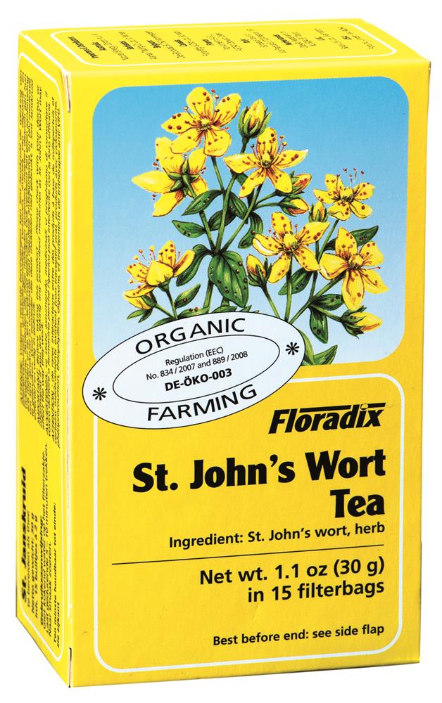 Floradix St John's Wort Органичен билков чай ​​15 филтърни торбички