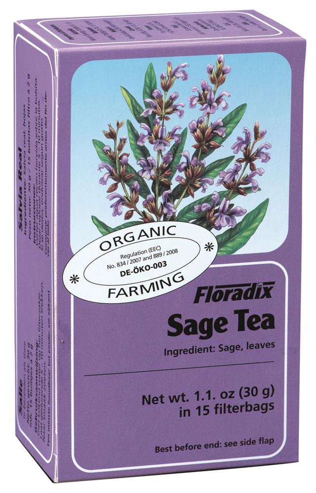 Floradix Sage Organic Herbal Tea 15 filterbags