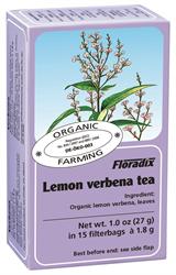 Lemon Verbena Organic Herbal Tea 15 filterbags, Floradix