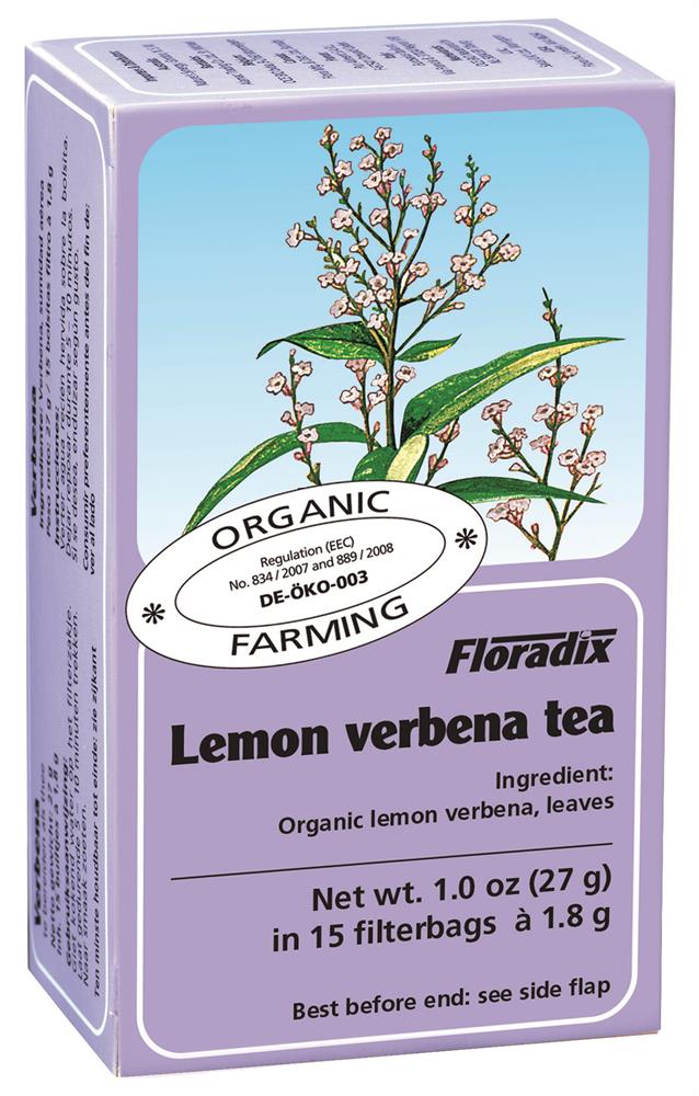 Floradix Lemon Verbena Organic Herbal Tea 15 Filterbags