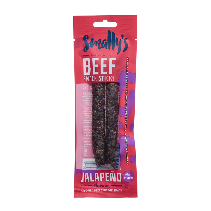 Smally's Beef Snack Sticks 15x40g Jalapeno