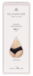 Menstrual undies HIPSTER Black Size XL, Selenacare