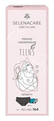 TEENS period panties Sporty Black Size 164, Selenacare