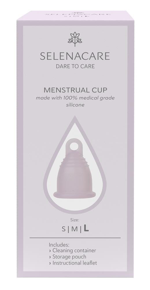 Selenacare Menstrual Cup With Container + Pouch Size L