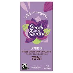 Org Extra Dark Lavender Bar 75g, Seed & Bean